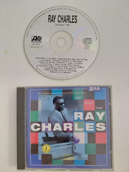 Ray Charles – The Right Time – 1987 Avrupa Basım - CD Albüm