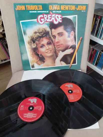 GREASE  ( Soundtrack)  -  1978 Fransa  Basım 33 lük 2xLP Plak