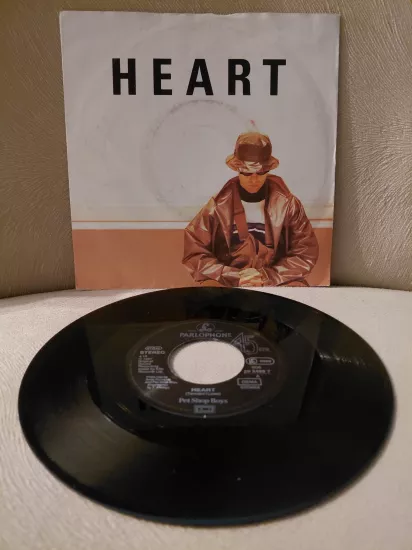 Pet Shop Boys  –  Heart -  1988  Almanya Basım 45lik Plak - Dönem Basımdır