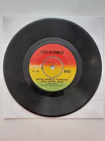 İzzet Altınmeşe  - Ağla Gönül Ağla / Bu Ayrılık Sanada mı Kahretti -  1970 Türkiye Basım  45 lik Plak