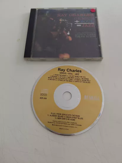 Ray Charles – Genius + Soul = Jazz – 1988 USA Basım - CD Albüm