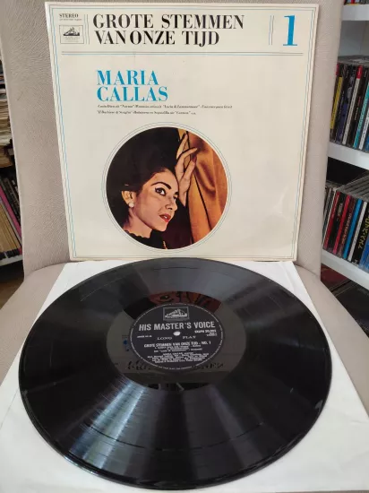 Maria Callas  – Grote Stemmen Van Onze Tijd 1 - Hollanda Dönem Basım 33 lük LP Plak