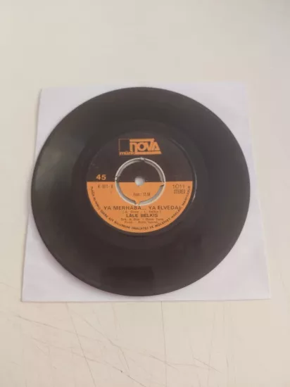 Lale Belkıs – Ya Merhaba, Ya Elveda / Kendi Düşen Ağlamaz - 1977 Türkiye Basım 45’lik Plak /Kapaksız