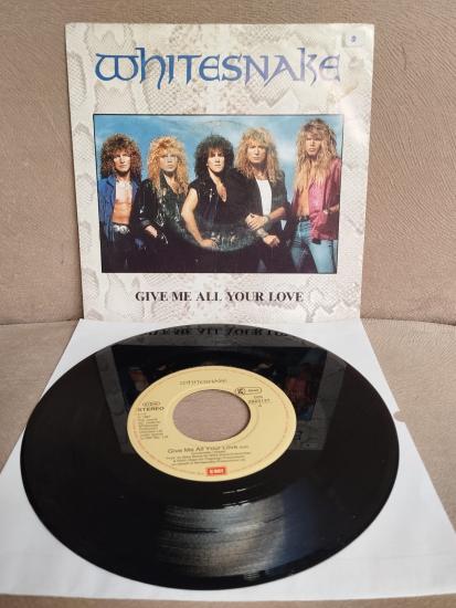 Whitesnake – Give Me All Your Love -  1987 Hollanda Basım  45 lik Plak