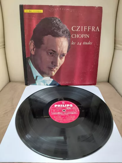 CZIFFRA / CHOPIN  –  Les 24 Etudes -  Fransa Dönem Basım 33 lük Plak - LP Albüm
