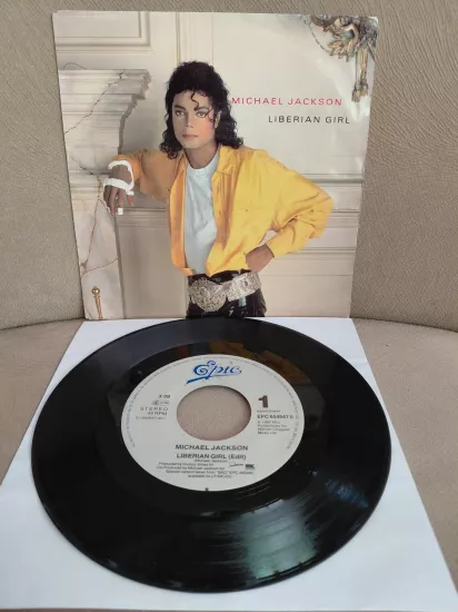 MICHAEL JACKSON -  Liberian Girl  - 1989  Avrupa Basım  45lik Plak