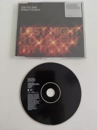 Fab For Feat. Robert Owens – Last Night A DJ Blew My Mind - 2003  Avrupa Basım - CD, Single, Enhanced