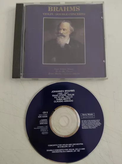 Brahms - Violin /Double Councerto - 1997 Hollanda Basım CD Albüm
