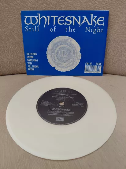 WHITESNAKE  ‎–  Still Of The Night - 1987  Japonya Basım 45lik (Beyaz Renk) Plak / Poster Kapak