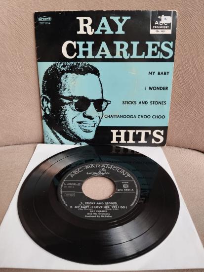 Ray Charles –  Hits - 1960 Hollanda Basım 45 lik  EP Plak