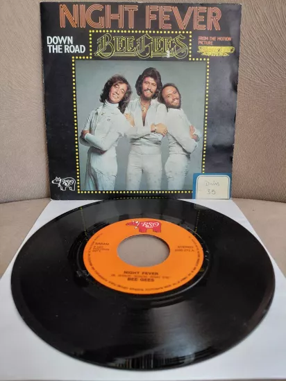 Bee Gees  – Night Fever - 1978  Belçika  Basım 45’lik Plak