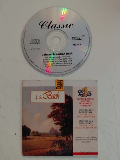 J.S Bach - Concerto Nr.5 /Nr.6  - Avrupa Basım  CD Albüm