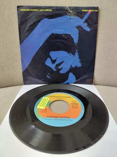 Marianne Faithfull  –  The Ballad Of Lucy Jordan -  1979  Hollanda Basım 45lik Plak