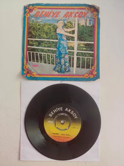 Behiye Aksoy – Hasret / Kader Bizi Bağlayınca - 1971 Türkiye Basım 45’lik Plak