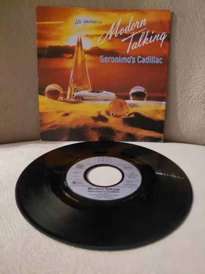 Modern Talking  – Geronimo’s Cadillac -  1986  Almanya Basım 45lik Plak - Dönem Basımdır