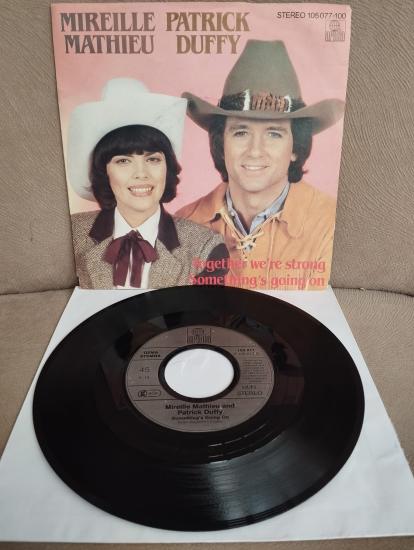 Mireille Mathieu, Patrick Duffy – Together We’re Strong / Something’s Going On - 1983 Almanya Basım 45 lik Plak