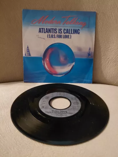 Modern Talking  – Atlantis Is Calling (S.O.S. For Love) -  1986  Almanya Basım 45lik Plak
