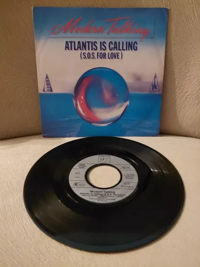 Modern Talking  – Atlantis Is Calling (S.O.S. For Love) -  1986  Almanya Basım 45lik Plak