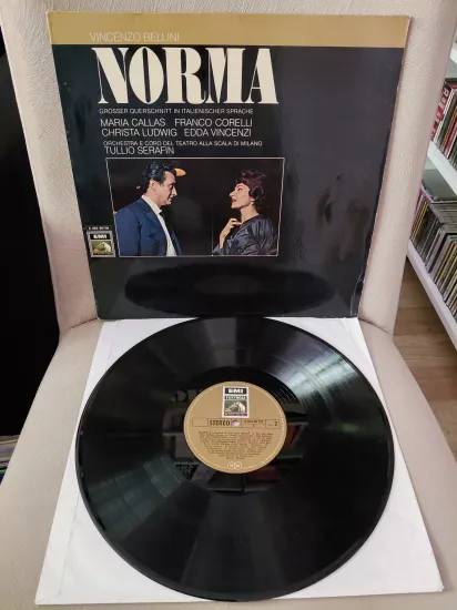 Vincenzo Bellini / Maria Callas  –   Norma  - 1971  Almanya  Basım 33 lük  LP Plak