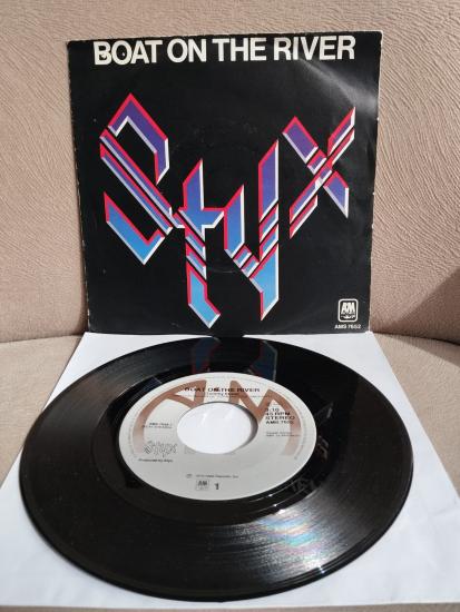 STYX - BOAT ON THE RIVER - 1980  HOLLANDA  BASIM 45 LİK PLAK