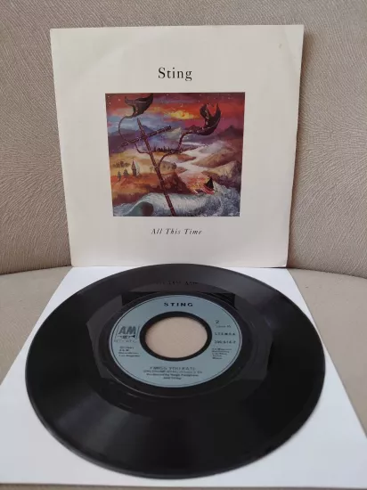 Sting   – All This Time -  1991  Fransa Basım  45’lik  Plak