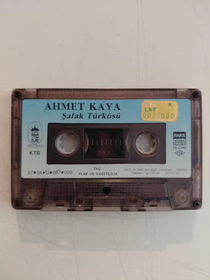 Ahmet Kaya –  Şafak Türküsü - 1987 Türkiye Basım  Kaset Albüm/ Kapaksız