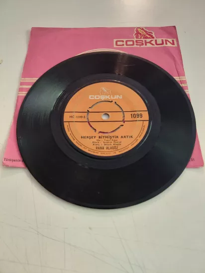 Rana Alagöz –  Sevgiliye / Herşey Bitmiştir Artık - 1971 Türkiye Basım 45’lik Plak