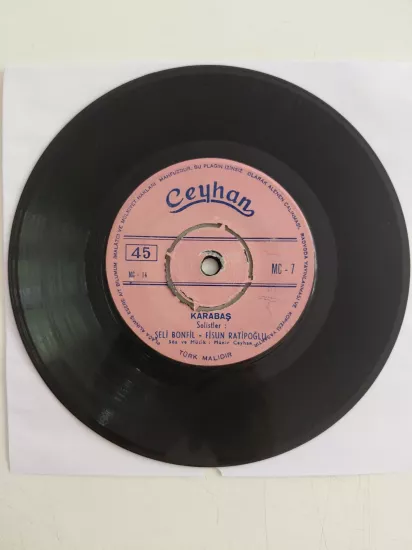Şeli Bonfil / Fisun Ratipoğlu  – Karabaş / Davulcu - Türkiye Basım 45’lik Plak