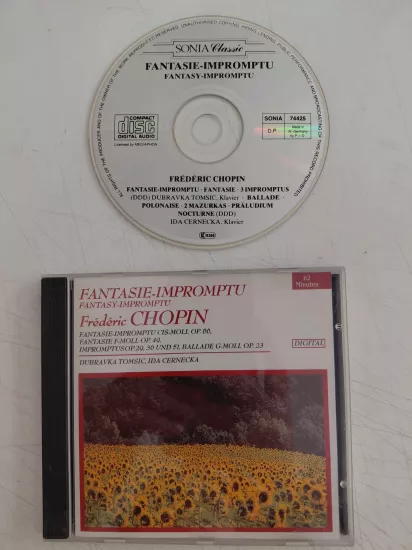 Chopin, Dubravka Tomsic, Ida Černecká – Fantasie - impromptu - 1988 Almanya Basım CD Albüm