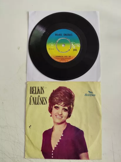 Belkıs Ünlüses  ‎– Lâmbaya Püf De / Ankaranın Evleri - 1973 Türkiye  Basım 45lik Plak