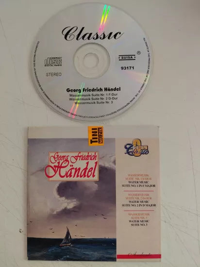 HANDEL   - Water Music Suite No.1&2&3  -  Avrupa Basım  CD Albüm