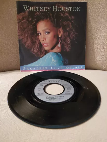Whitney Houston  –  Greatest Love Of All -  1986  Almanya Basım 45lik Plak
