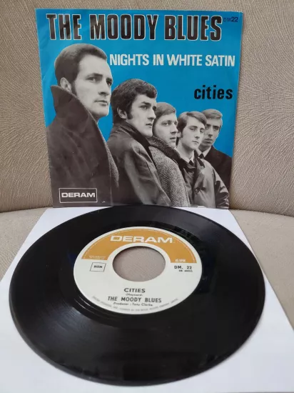 The Moody Blues  –  Nights In White Satin  -  1967  Fransa Basım  45’lik  Plak