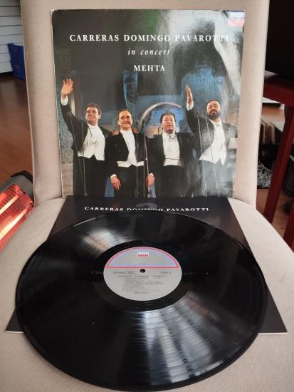 Carreras , Domingo , Pavarotti , Mehta  – In Concert -  1990 Almanya Basım 33 lük Plak - Lp Albüm