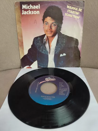 MICHAEL JACKSON -  Wanna Be Startin’ Somethin’ - 1983  Hollanda Basım  45lik Plak