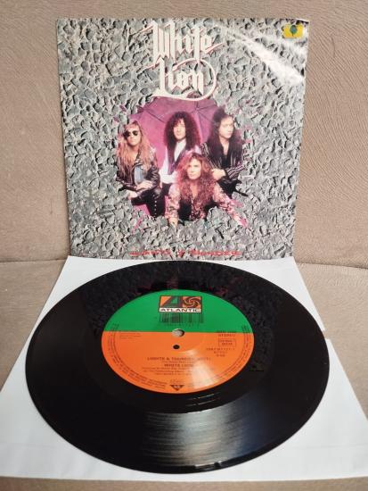 White Lion – Lights & Thunder -  1991  Almanya Basım  45 lik Plak