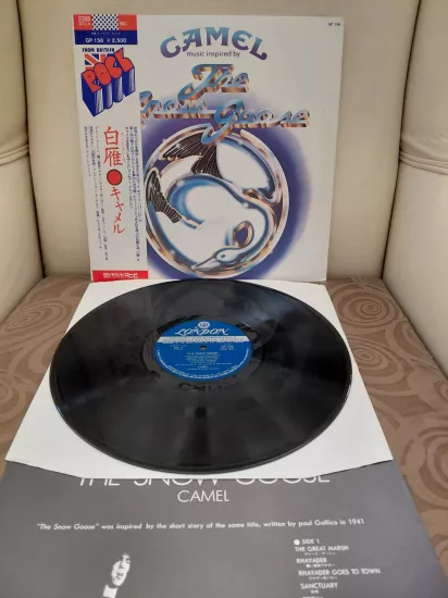 CAMEL  - Music Inspired By The Snow Goose - 1975  Japonya  Basım  LP Plak /Obili