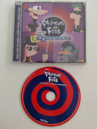 Phineas And Ferb – Phineas And Ferb - Across The 1st And 2nd Dimensions – 2011 Avrupa  Basım - CD Albüm