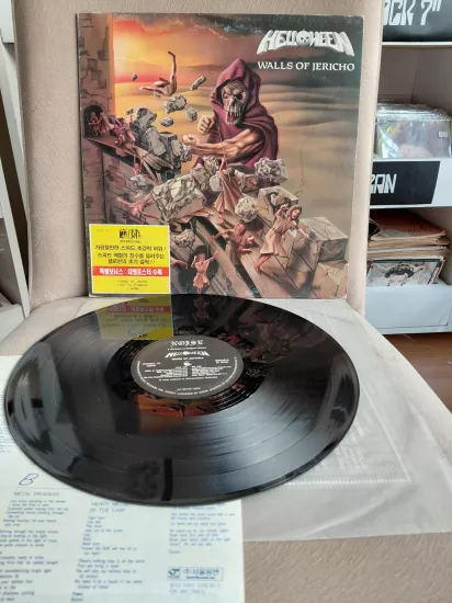 Helloween  – Walls Of Jericho - 1990 Kore  Basım LP Plak /Posterli