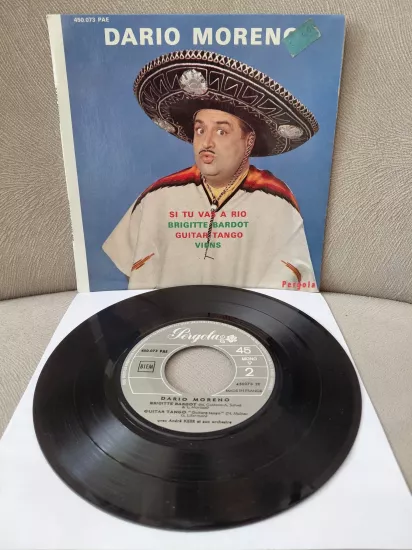 Dario Moreno  –  Si Tu Vas A Rio  -  1964  Fransa Basım  EP Plak
