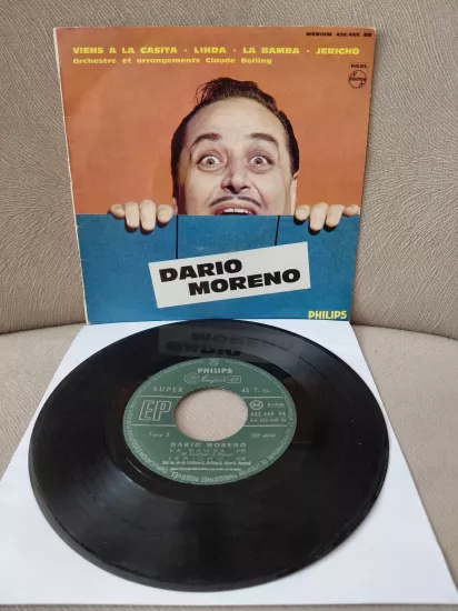 Dario Moreno  –  Viens A La Casita  -  1960  Fransa Basım  EP Plak