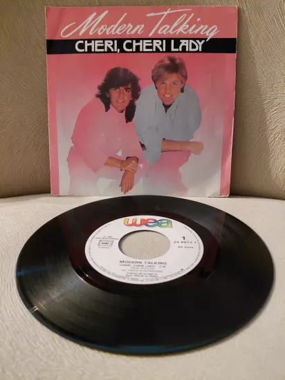 Modern Talking  –  Cheri, Cheri Lady -  1985  Fransa Basım 45lik Plak