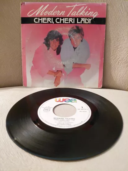 Modern Talking  –  Cheri, Cheri Lady -  1985  Fransa Basım 45lik Plak