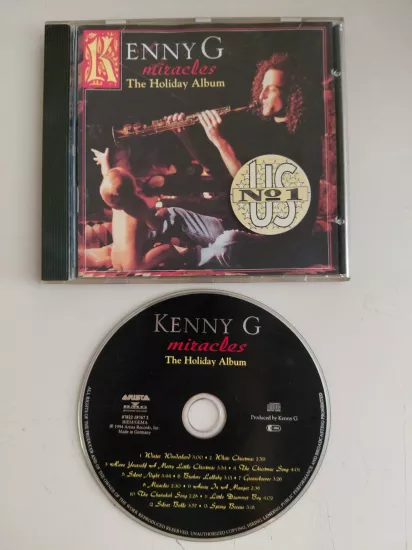 Kenny G  –  Miracles - The Holiday Album  - 1994  Avrupa  Basım CD Albüm