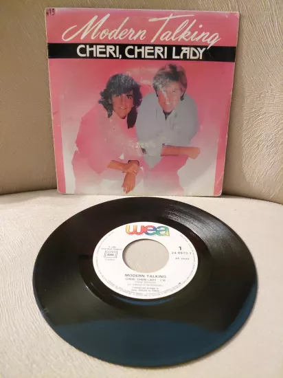 Modern Talking  –  Cheri, Cheri Lady -  1985  Fransa Basım 45lik Plak