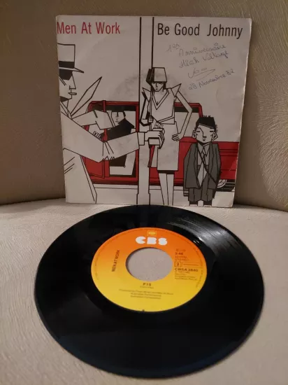 Men At Work  –  Be Good Johnny -  1982  Hollanda Basım 45lik Plak