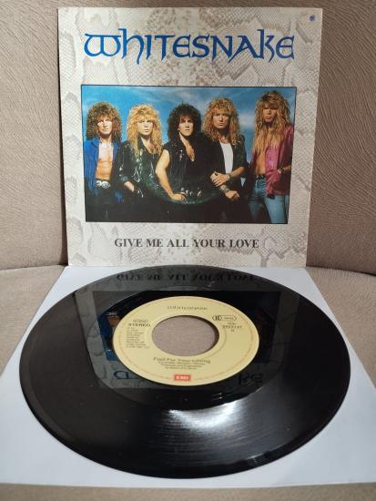Whitesnake – Give Me All Your Love -  1987 Hollanda Basım  45 lik Plak