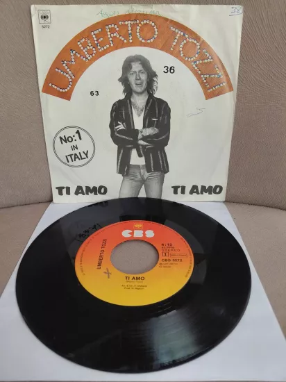 Umberto Tozzi  – Ti Amo  - 1977  Hollanda Basım 45’lik  Plak
