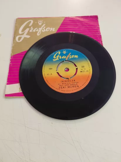 Zeki Müren – İbibikler / Unutulmaz Adınla - Türkiye Dönem Basım 45’lik Plak