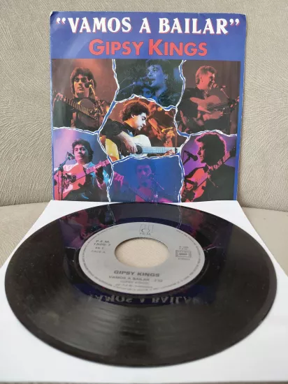 Gipsy Kings  –  Vamos A Bailar -  1989  Fransa Basım 45 lik Plak